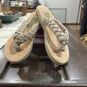Forever brand braided sandals